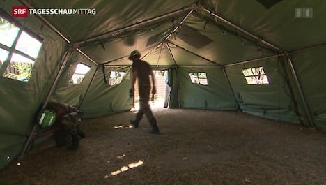 Aargau sparks debate with tents for refugees