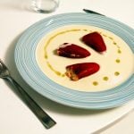 <b>Ajoblanco.</b> Sometimes called "white gazpacho", this cold garlic soup is popular in Andalusia in southern Spain. In Málaga, it is often served with fresh fruit like apples or melons.Photo: <a href="http://bit.ly/1Hs28py">Jesús Gorriti</a> / Flickr Creative Commons.