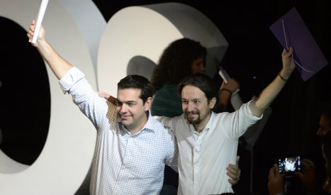 Tsipras says Europe 'can change' if Podemos wins