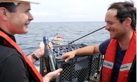 Fine French wines to mature in Atlantic Ocean