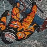 A monument to the glory of the Eastern Bloc space programme, this <a href="http://digitalcosmonaut.com/2013/year-of-film-february-giveaway/cosmonaut-mosaic-potsdam/">mural mosaic</a> still stands hidden away in Potsdam as a reminder of a vanished world.Photo: <a href="http://www.digitalcosmonaut.com">Digital Cosmonaut</a>