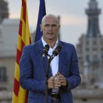 Raül Romeva is head of the "Junts pel si" (together for yes) campaign in support of Catalan independence and a former member of the EU Parliament with the Catalan Green Party. Photo: Lluis Gene/AFP