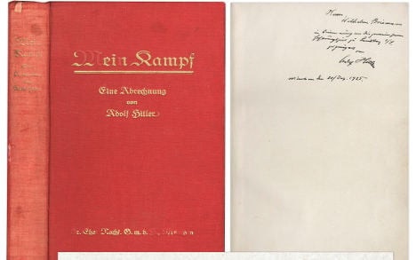 'Unique' copy of Mein Kampf up for auction
