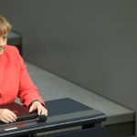 German kids mock Merkel with fave word