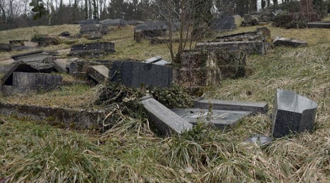 Christian tombs desecrated in France