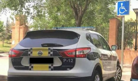 Spain scraps fine for posting a photo of police car on Facebook
