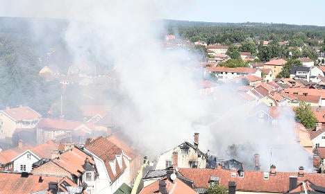 ‘Out of control’ fire threatens Swedish town