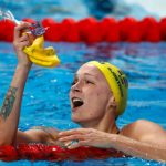 Sweden’s golden girl swims to new record