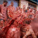Why you should NOT drive through the world’s biggest ever food fight