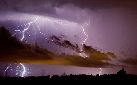 Lightning strikes at least twice in Cottbus