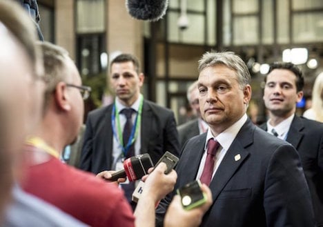 Hungary's Orban faces off against refugees