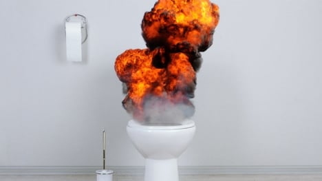 Woman hurt by exploding toilet