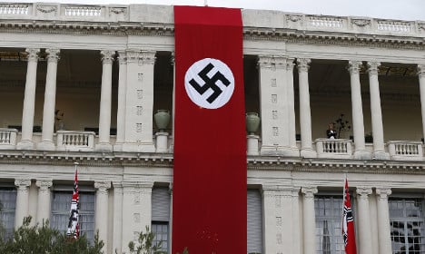 Locals shocked as Nazi banner unfurled in Nice