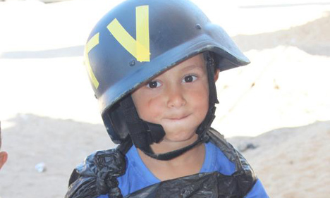 Swede reunited with viral child 'reporter' in Gaza