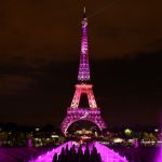 Eiffel Tower turns pink for breast cancer