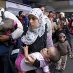Border town inundated with refugees