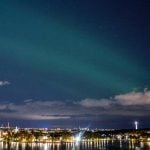 The northern lights in Stockholm in October.Photo: Johan Nilsson/TT