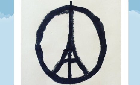 Paris peace symbol shows global solidarity