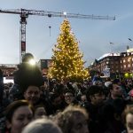 2015 marked the 100th year for the Copenhagen Christmas tree tradition. Photo: Copenhagen's Christmas tree. Photo: Simon Skipper/Scanpix
