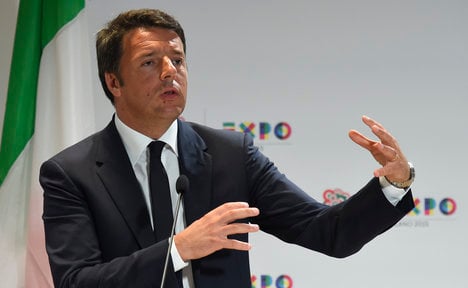 Renzi unveils €1.5 billion post-Milan Expo plan