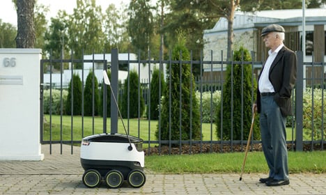 Danish Skype founder introduces robot delivery