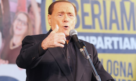 Berlusconi attacks EU at Northern League rally