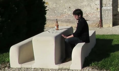 Frenchman turns mum's tomb into a picnic table