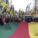 German Kurds protest Turkish crackdown