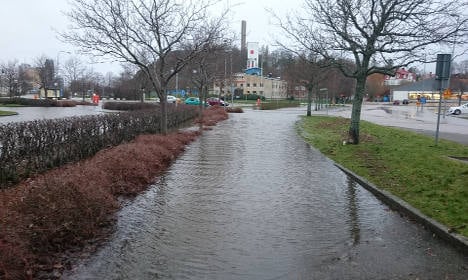 Western Sweden threatened by flooding