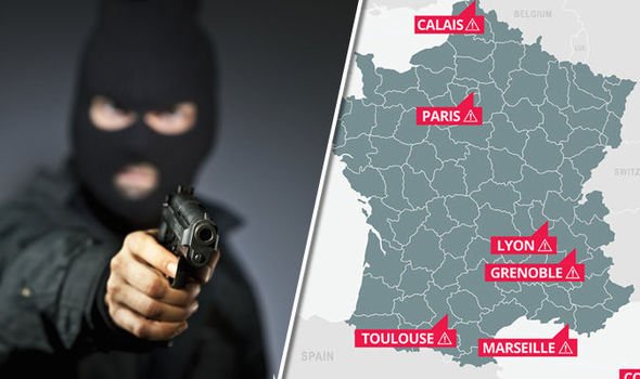 Lyon, Corsica... French blast 'no-go zone' map