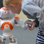 Robot pals to teach refugee kids German