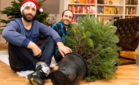 German trendsetters rent out live Christmas trees