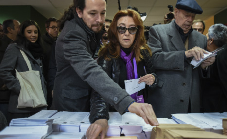 ‘Out with the old’: Many Spanish voters opt to cast ballot for change