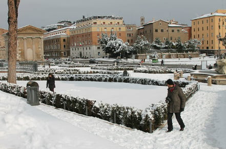 Brrr! Italy braced for snow and hail as winter finally arrives