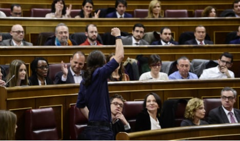 Podemos MPs forced to sit at the back... and they're furious