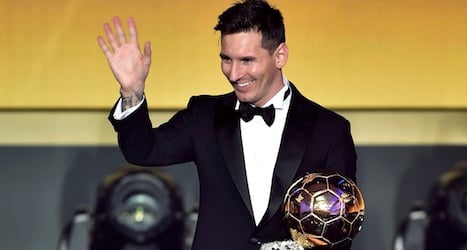 Messi wins fifth Ballon d'Or at Zurich ceremony