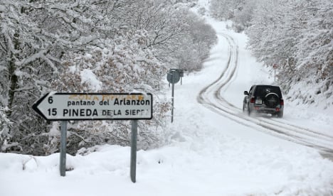 Brrrrrrrrrr! Snow and ice turn Spain into winter wonderland