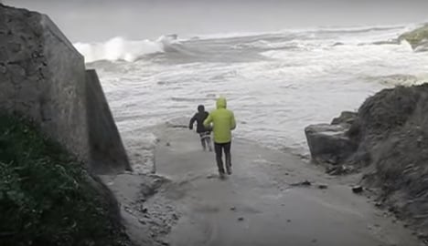 Terrifying video shows why not to go near sea in France