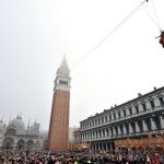 ‘Flight of the angel’ kicks off Venice Carnival