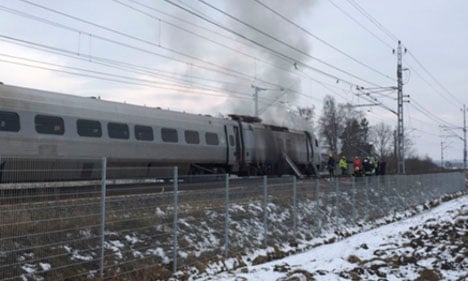 Train catches fire on way from Stockholm to Gothenburg