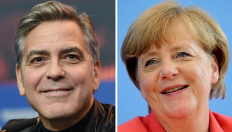 Heartthrob Clooney hopes to charm Merkel over refugees