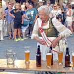 Being young also isn't a precondition. 81-year-old Christel Schwanz almost became beer queen of Brandenburg in 2015.Photo: Photo: DPA