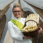 Germans love their asparagus. Lisa Degenhardt was Asparagus Queen in Thuringia in 2015Photo: Photo: DPA