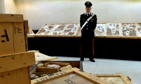 Looted artefacts restored to Italy from Geneva