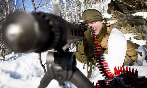 Swedish troops train with Nato forces in northern op