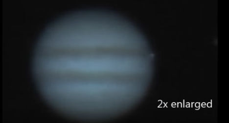 Austrian stargazer films Jupiter asteroid hit