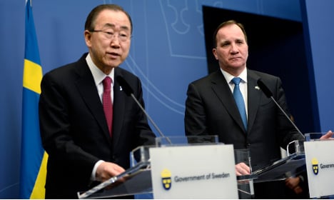 UN boss discusses Syria and refugees in Sweden