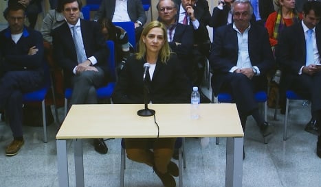 Spain's Princess Cristina takes stand in tax evasion trial