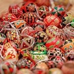 Hand-painted Easter eggs are featured at the market, many of them coming from nearby Slovakia and regions of Hungary and the Czech Republic.Photo: Jerry Barton