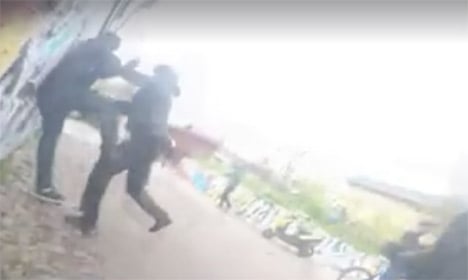 Violent Christiania police action caught on video